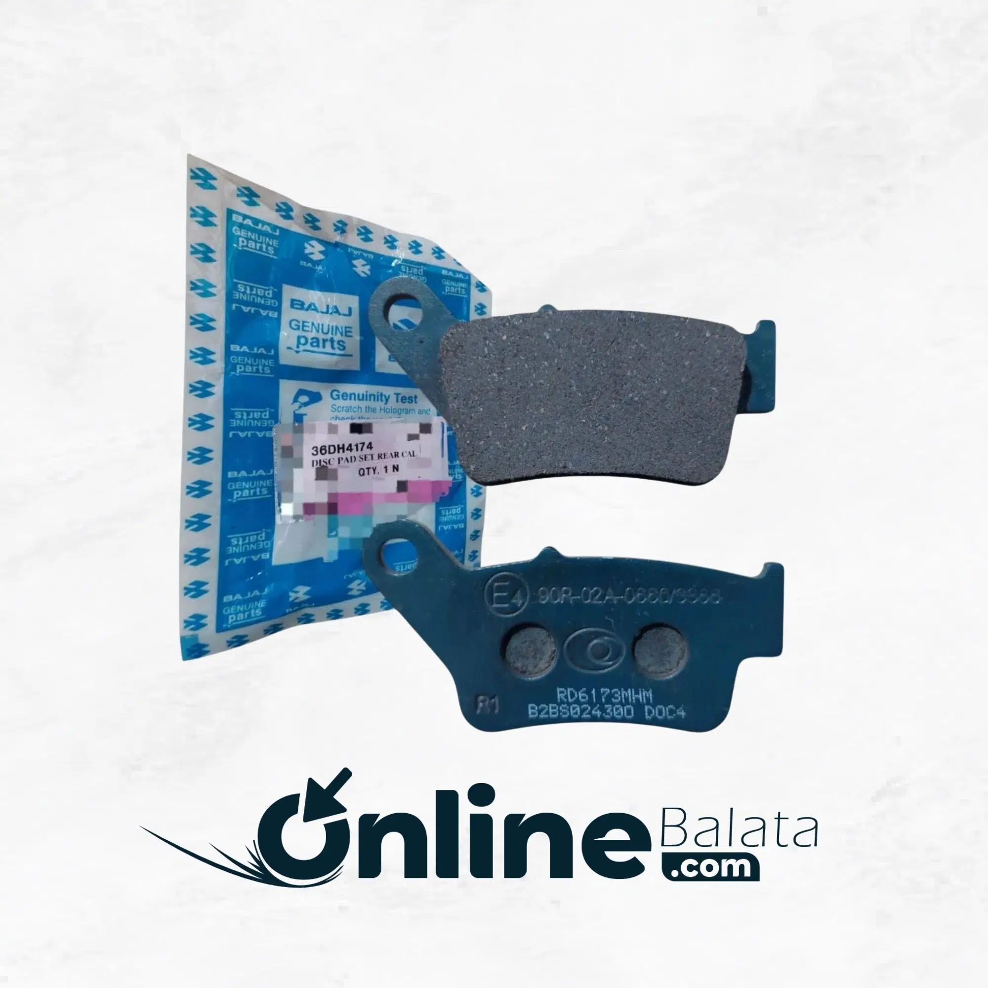 Bajaj Pulsar 200 UG Arka Fren Balata Bajaj Poşetli 1274