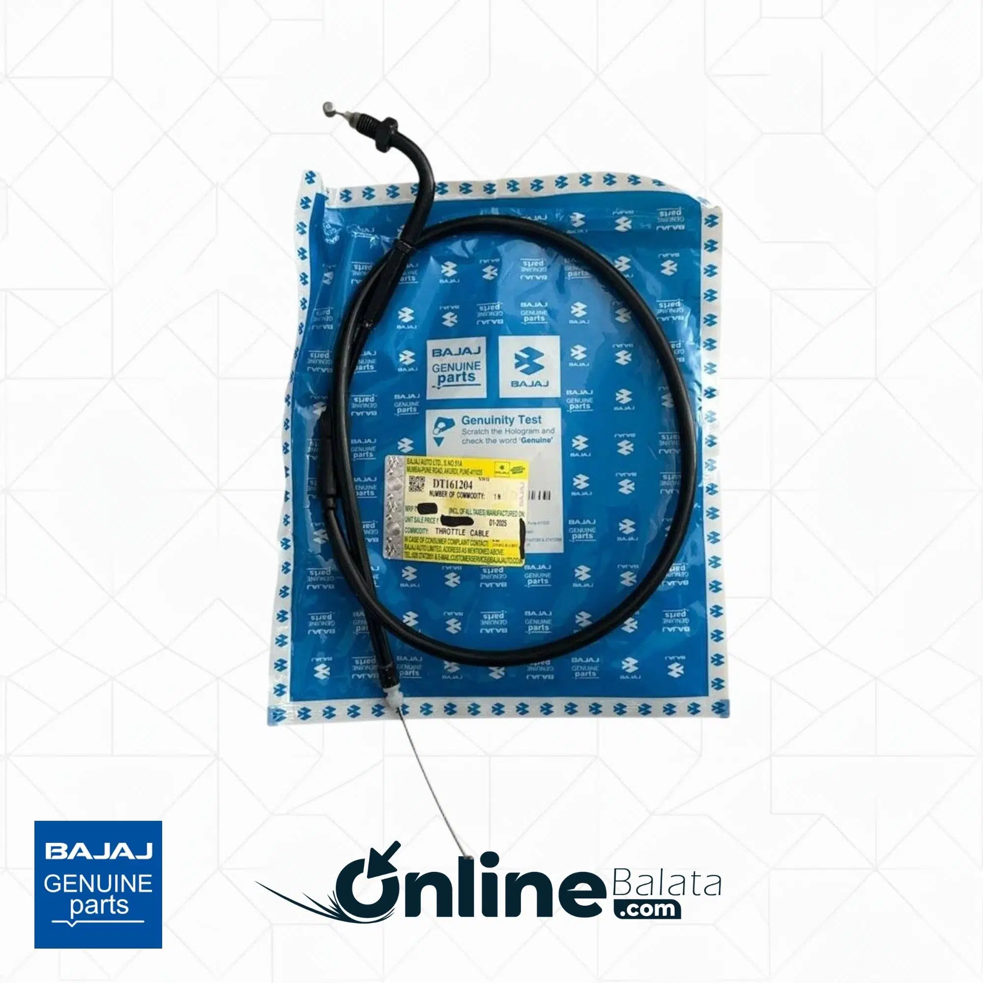 Bajaj Pulsar RS200 Gaz Teli DT161204 OBBJ009