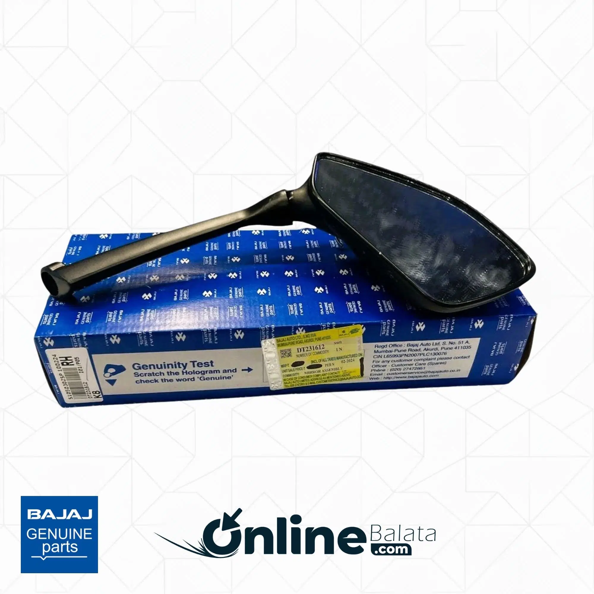 Bajaj Pulsar RS200 Sağ Ayna DT231612 OBBJ010