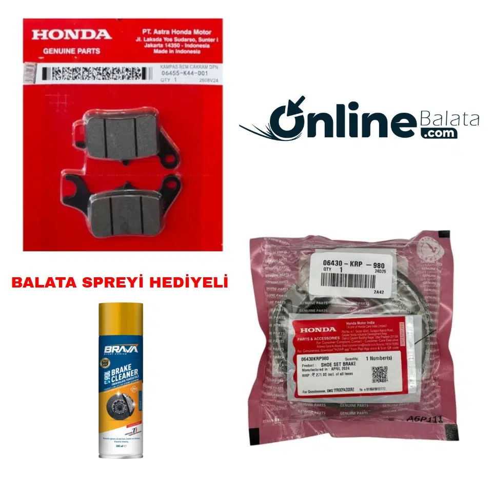 Honda Activa 125 2023 Sonrası Fren Balata Takımı Ön Ve Arka Ob4298
