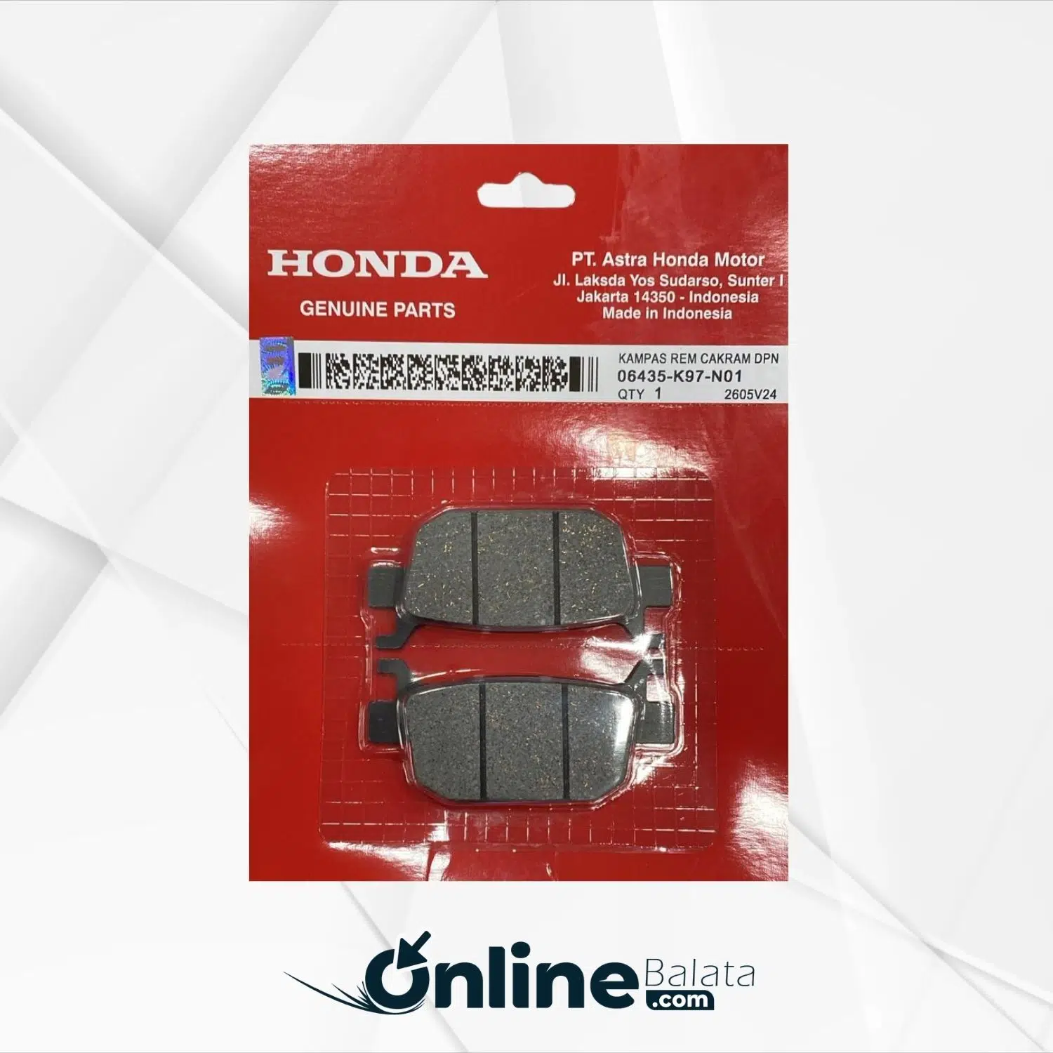 Honda Pcx 125 2025 Arka Fren Balatası Honda Paketli PCX017