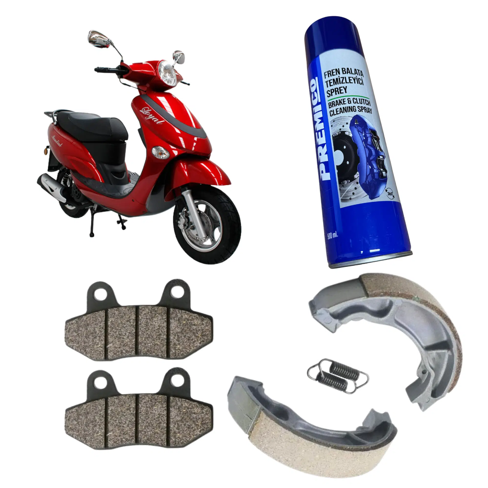 Mondial Loyal 100 Ön Arka Fren Balatası Balata Sprey Hediye