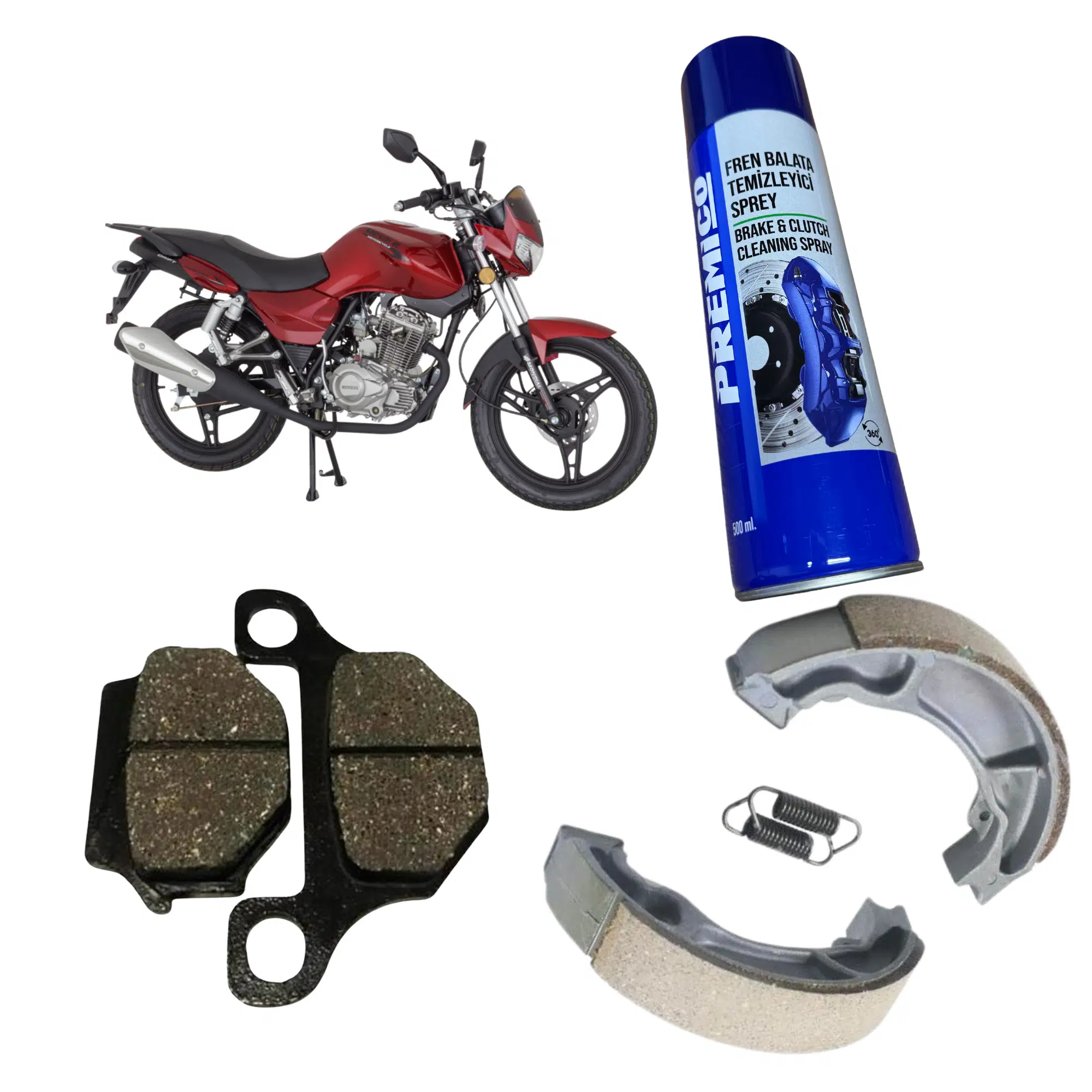 Mondial Mh Drift Ön Arka Fren Balatası Balata Sprey Hediye