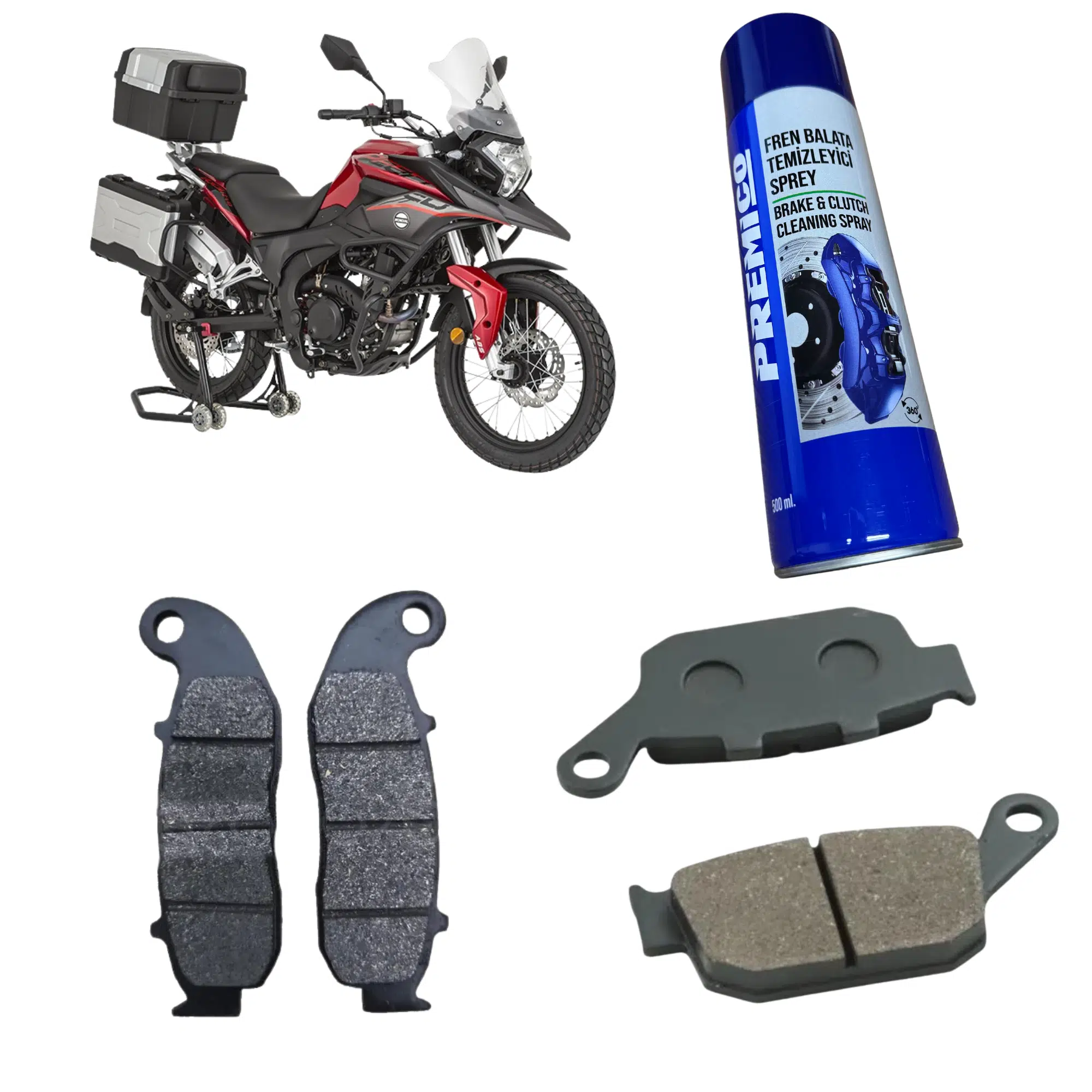 Mondial Rx3 Evo Ön Arka Fren Balatası Balata Sprey Hediye