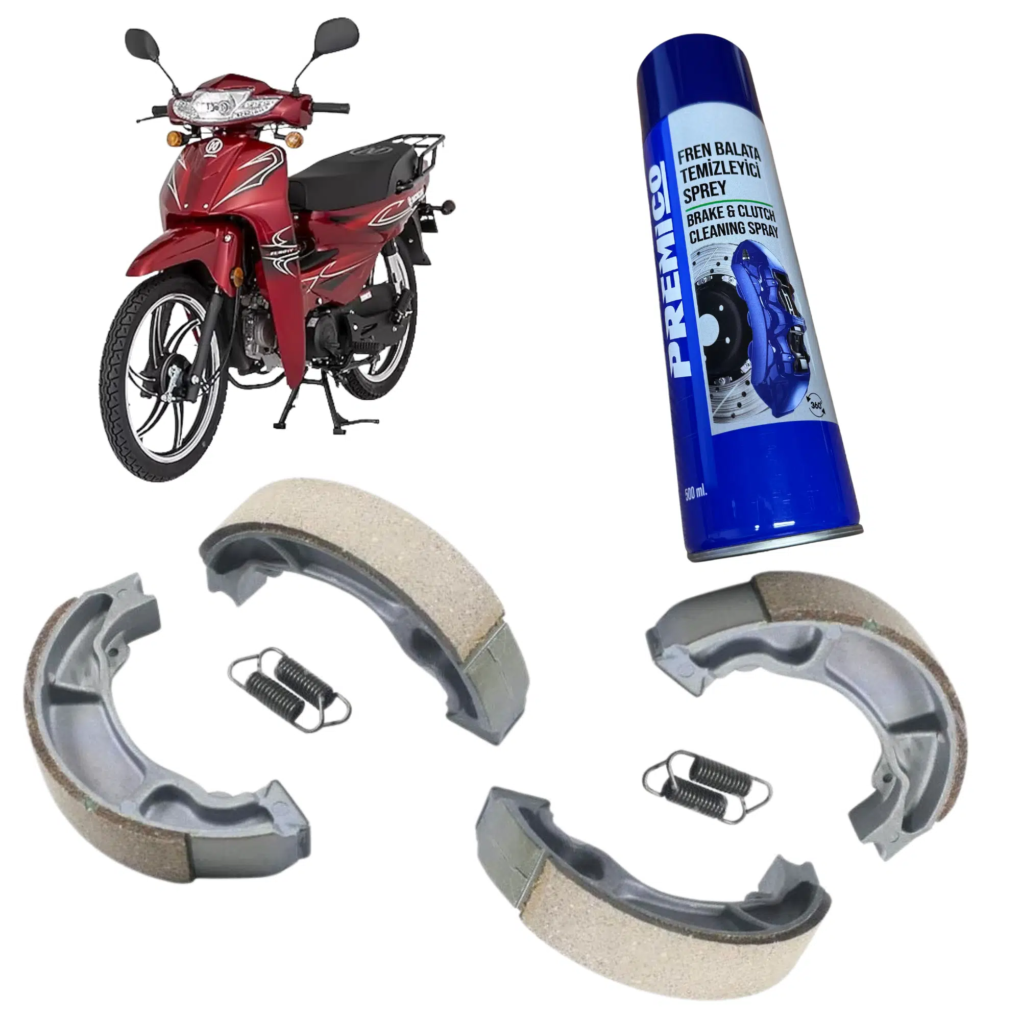 Mondial Sfc 50 100 Ön Arka Fren Balatası Balata Sprey Hediye