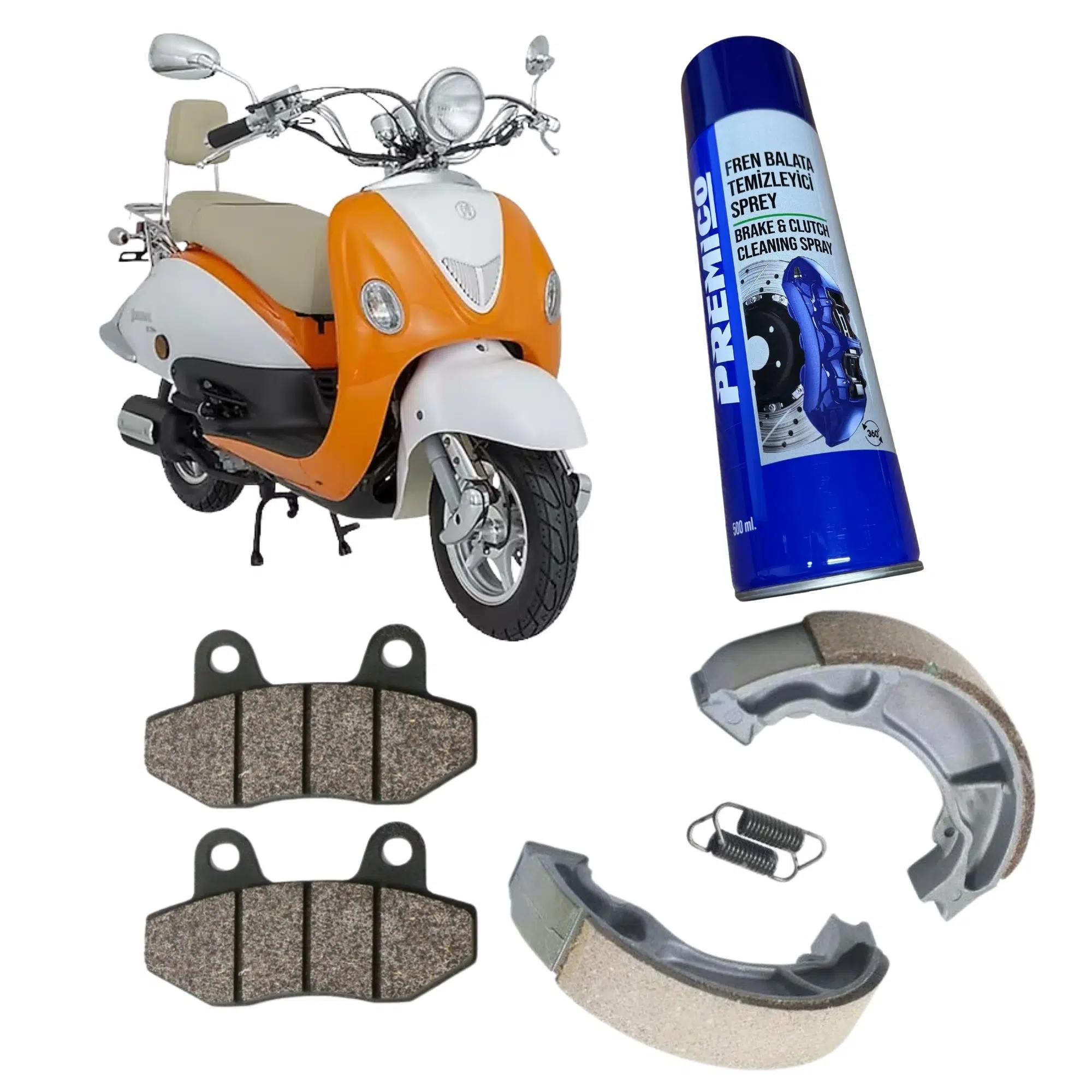 Mondial Znu Ön Arka Fren Balatası Balata Sprey Hediye