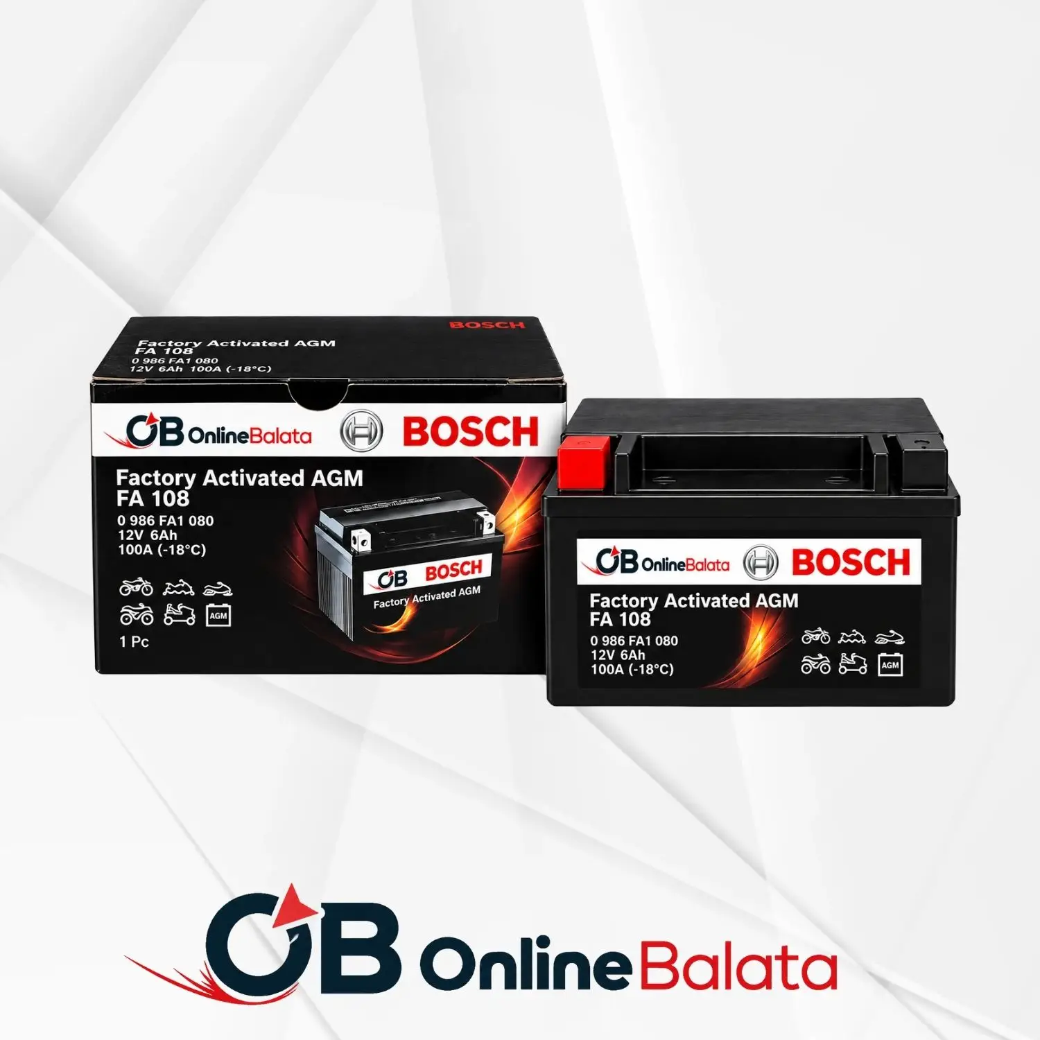 SYM ORBIT II 50 Motosiklet Aküsü BSCH043