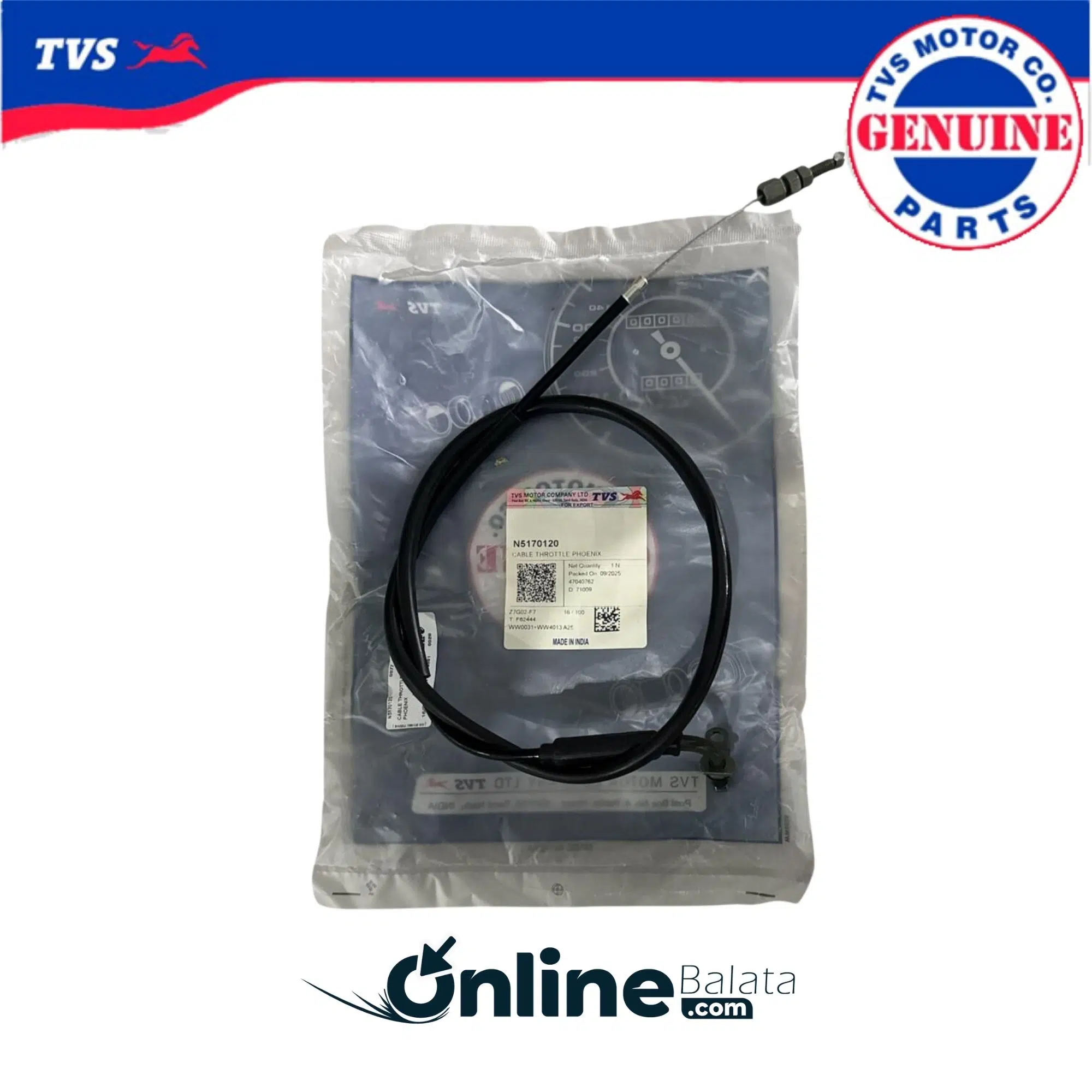 Tvs Raider 125 Gaz Teli N5170120 OBTVS013