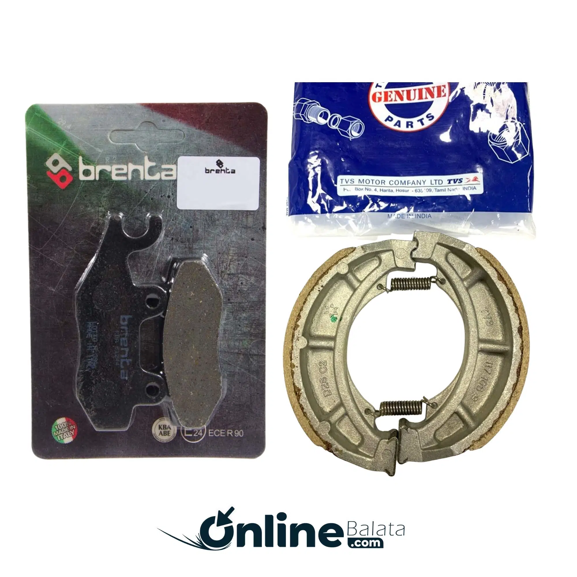 TVS Raider 125 Ön Arka Fren Balatası Takım TVS Poşetli 115001