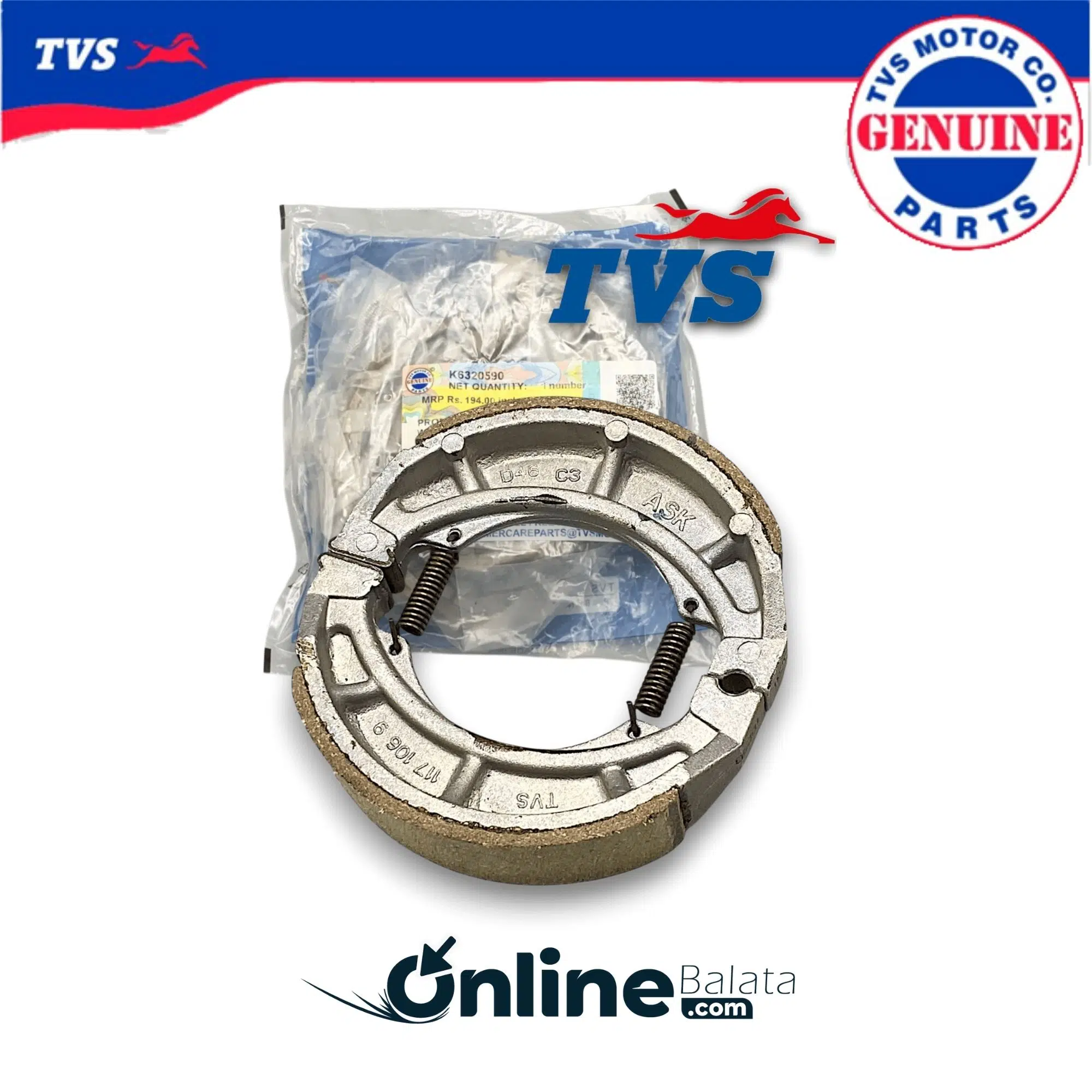 Tvs Raider 125 Arka Fren Balatası K6320590 OBTVS012