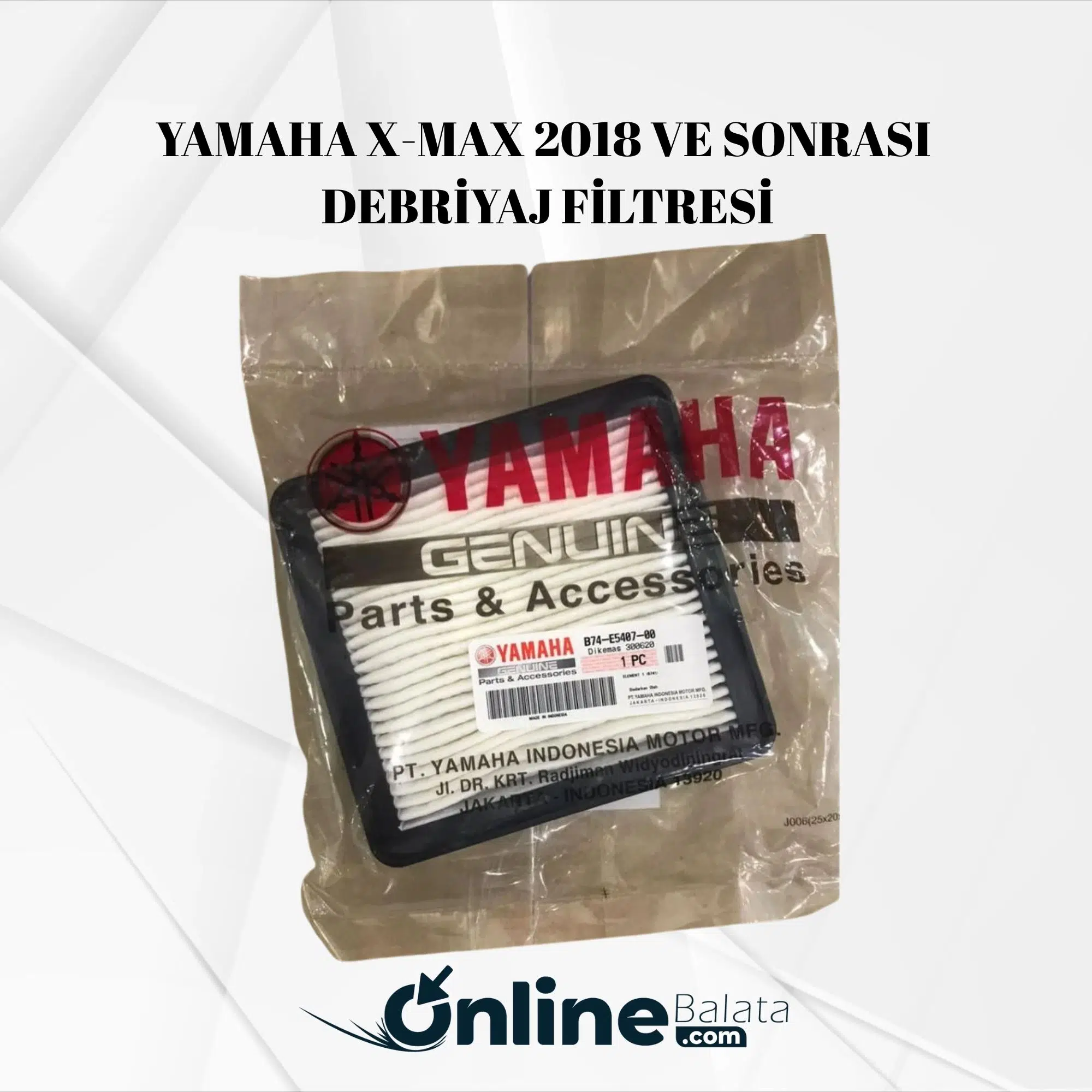 Yamaha Xmax 250 2018 ve Sonrası Debriyaj Filtresi Yamaha Paketli ER010